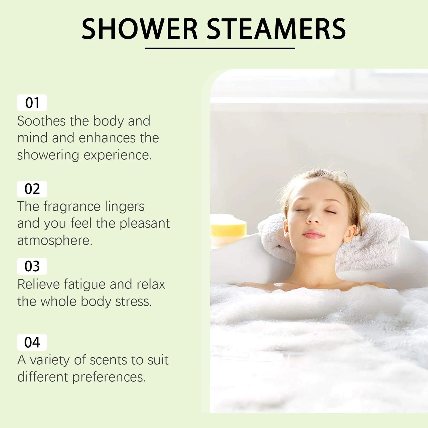 Aromatherapy Shower Steamers | Plant-Based Shower Bombs for Relaxation | Invigorating Fresh Scent for Spa-like Experience 1