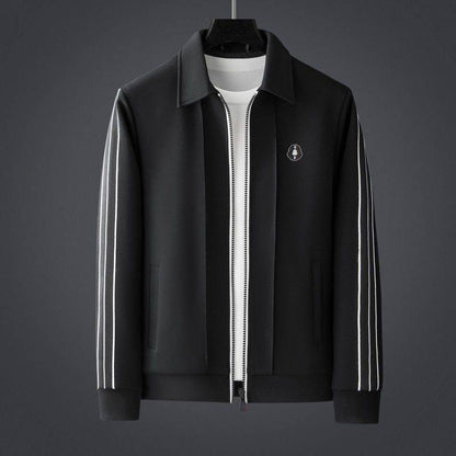 Athletic Lycra Tracksuit Set with Zip Jacket and Drawstring Pants 2