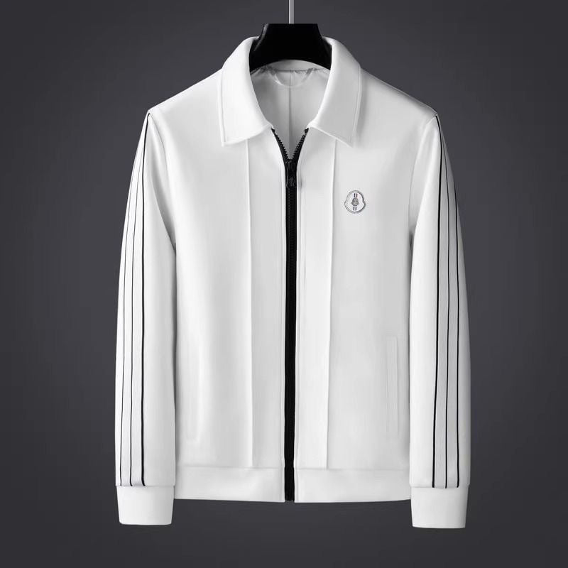 Athletic Lycra Tracksuit Set with Zip Jacket and Drawstring Pants 6