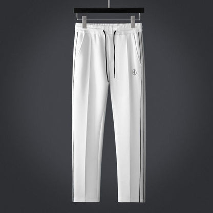 Athletic Lycra Tracksuit Set with Zip Jacket and Drawstring Pants 7