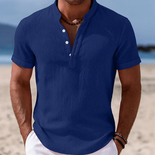 Atlas | Summer Button-Up Short Sleeve Shirt 1