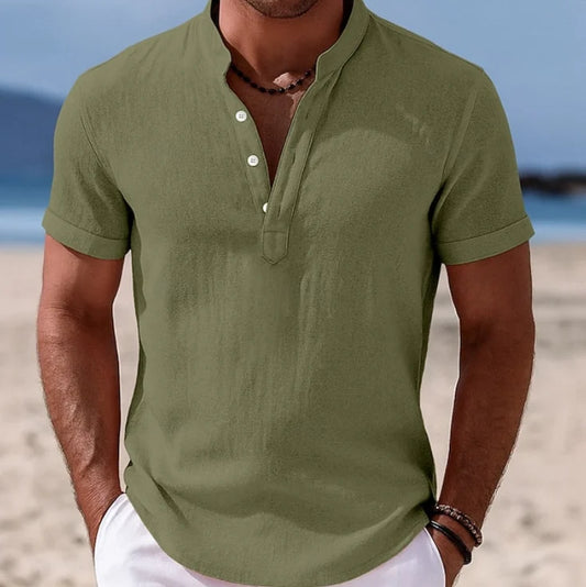Atlas | Summer Button-Up Short Sleeve Shirt 3