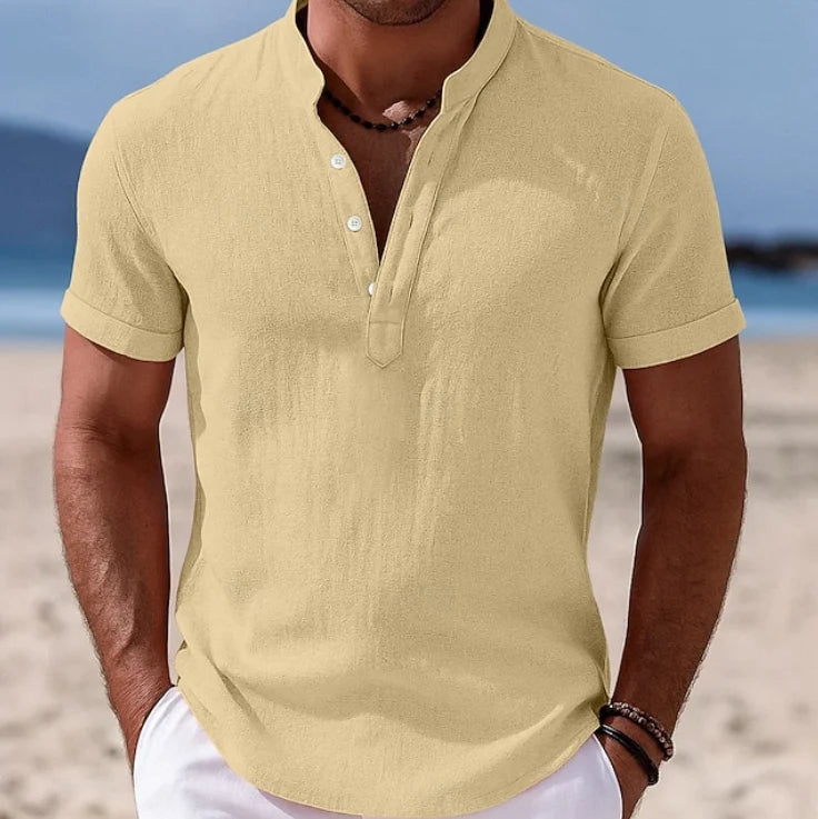 Atlas | Summer Button-Up Short Sleeve Shirt 4