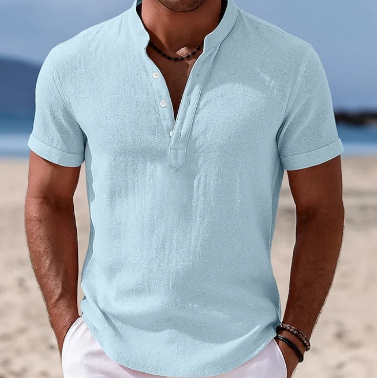 Atlas | Summer Button-Up Short Sleeve Shirt 6