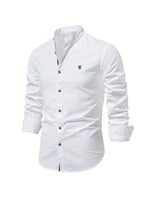 Austin | Mandarin Collar Button-Up Shirt 0