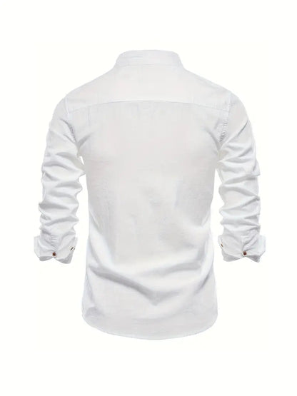 Austin | Mandarin Collar Button-Up Shirt 1
