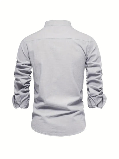 Austin | Mandarin Collar Button-Up Shirt 5