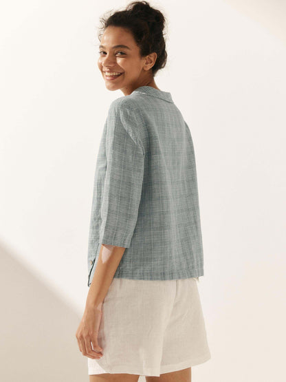 Ava | Chic Draped Collar Womens Blouse 4