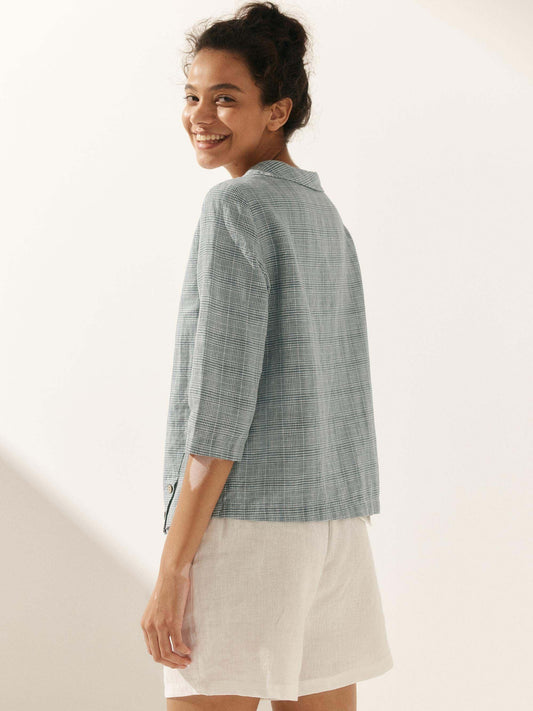 Ava | Chic Draped Collar Womens Blouse 4