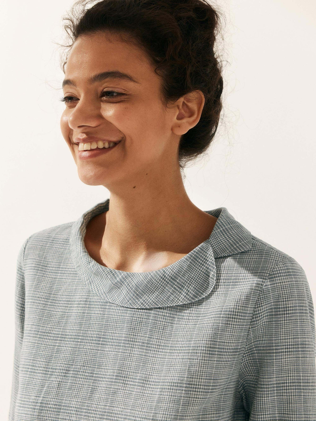 Ava | Chic Draped Collar Womens Blouse 5