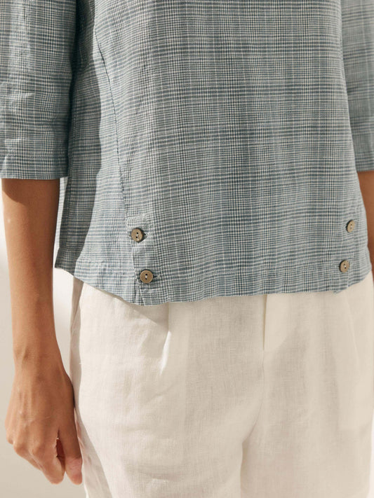 Ava | Chic Draped Collar Womens Blouse 6