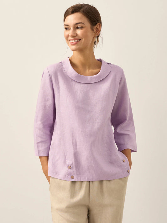 Ava | Chic Draped Collar Womens Blouse 9