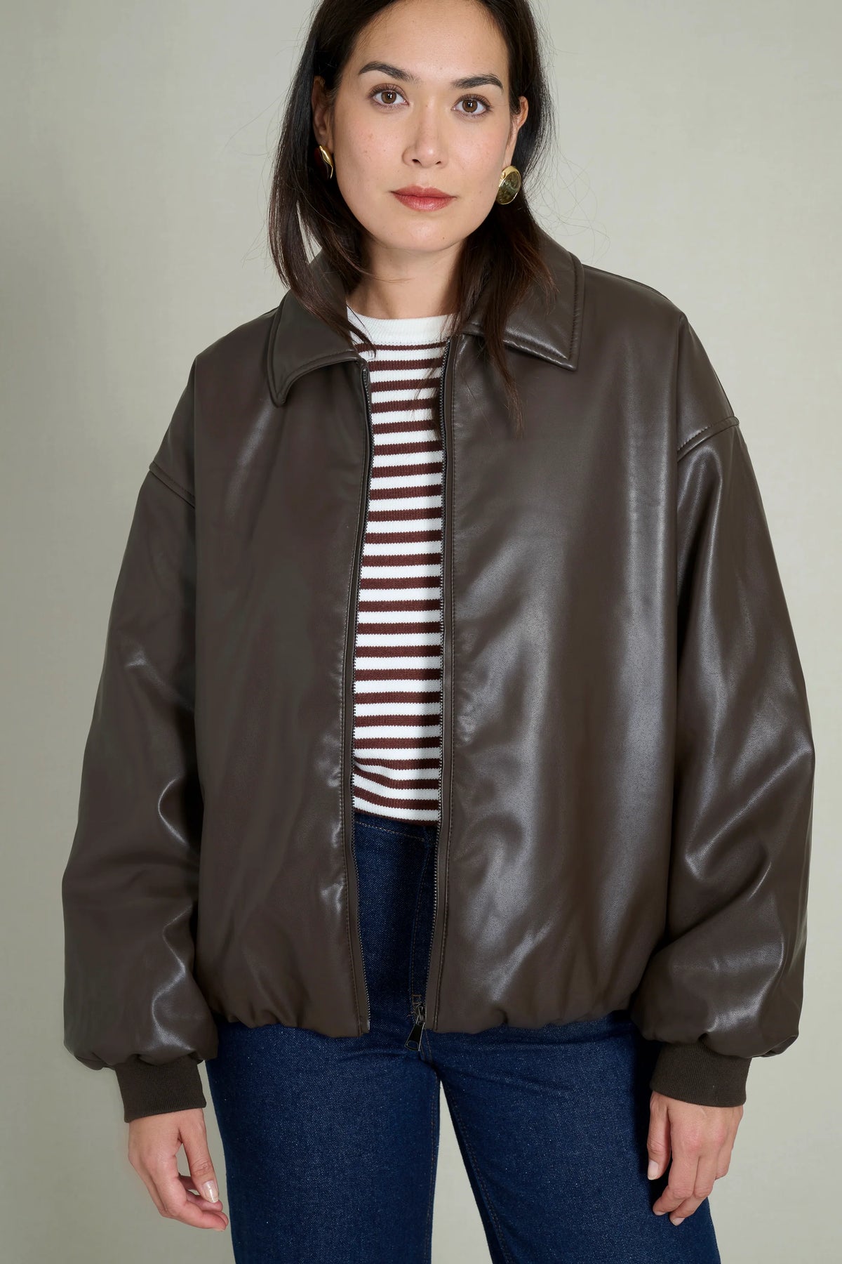 BROWN BOMBERS JACKET 0