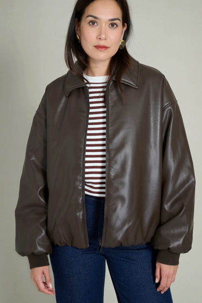 BROWN BOMBERS JACKET 0