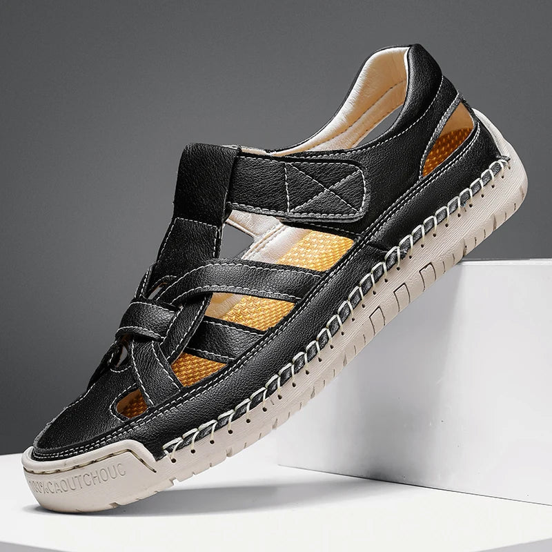 Barry | Woven Cutout Sandals 4