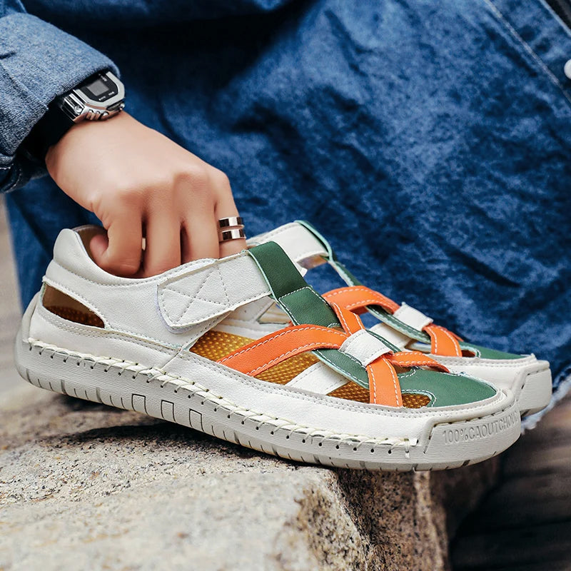 Barry | Woven Cutout Sandals 5