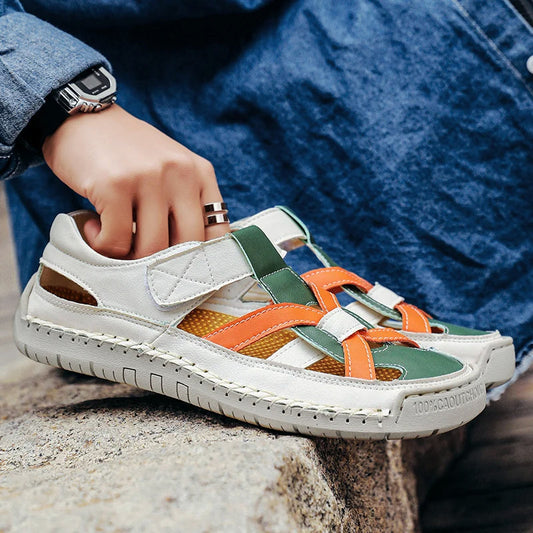 Barry | Woven Cutout Sandals 5