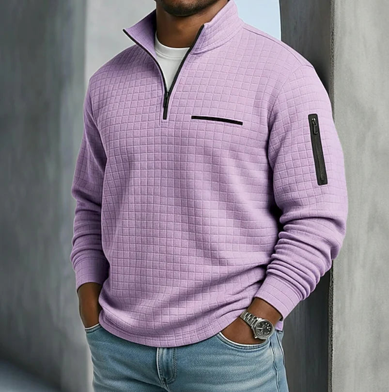 Baxter Men's Shirt | Long Sleeve Waffle Texture, Relaxed Fit 2