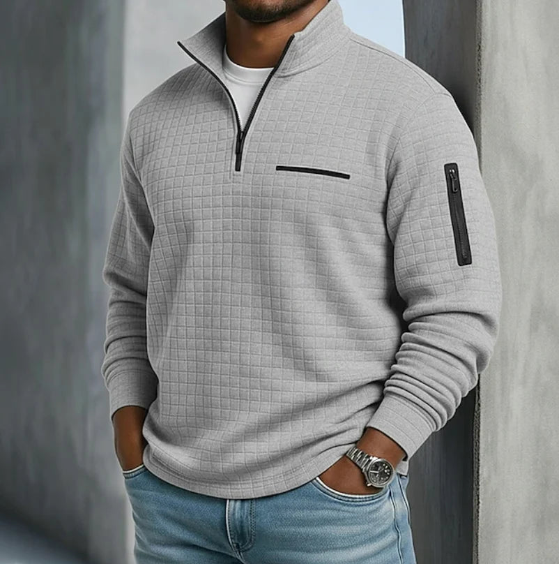 Baxter Men's Shirt | Long Sleeve Waffle Texture, Relaxed Fit 5