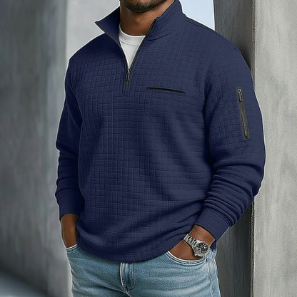Baxter Men's Shirt | Long Sleeve Waffle Texture, Relaxed Fit 7