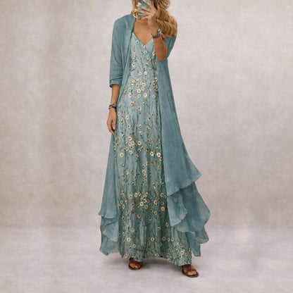 Bela | Floral Print Maxi Dress 0