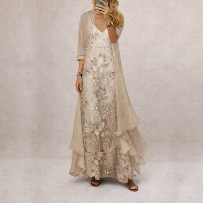 Bela | Floral Print Maxi Dress 1