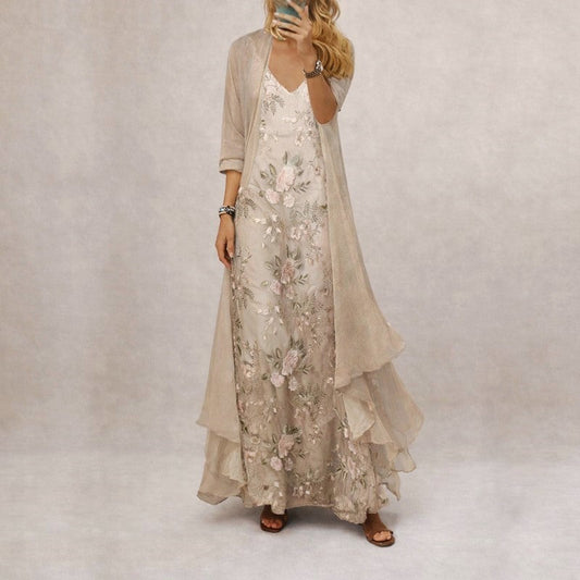 Bela | Floral Print Maxi Dress 1