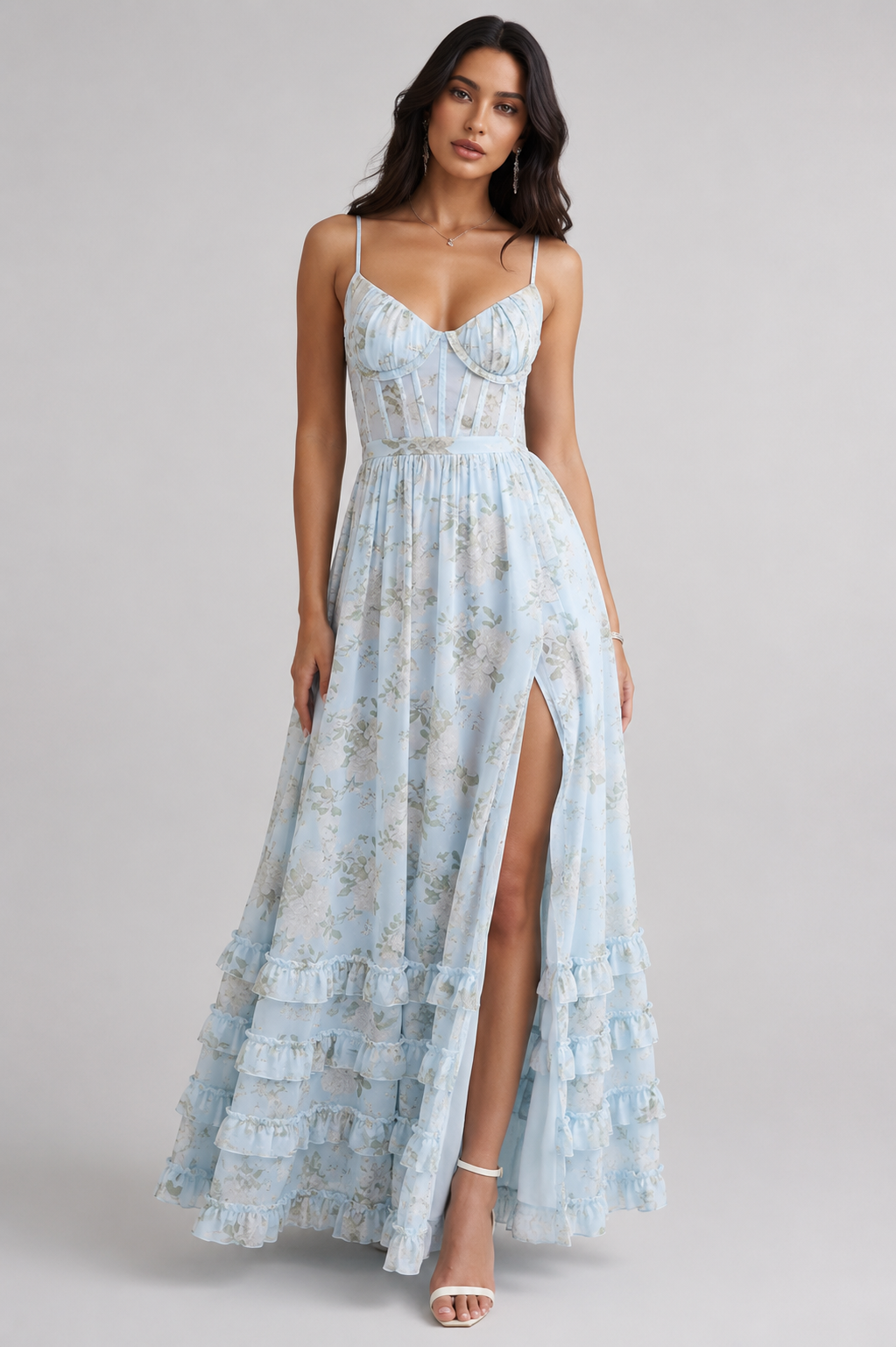 Bethany | Floral Corset Maxi Dress 1