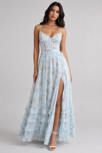 Bethany | Floral Corset Maxi Dress 1