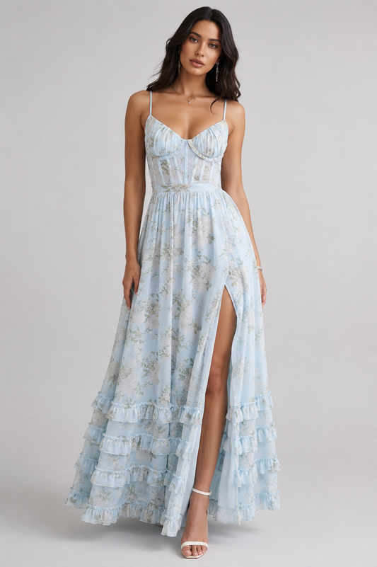 Bethany | Floral Corset Maxi Dress 1