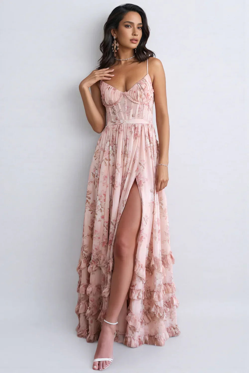 Bethany | Floral Corset Maxi Dress 3