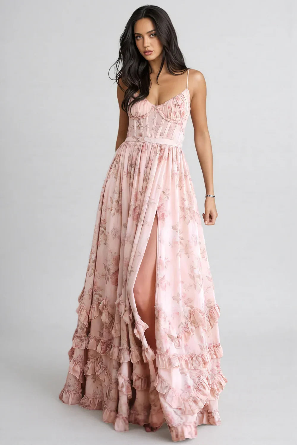 Bethany | Floral Corset Maxi Dress 4