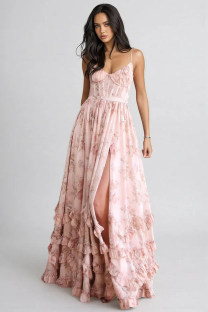 Bethany | Floral Corset Maxi Dress 4