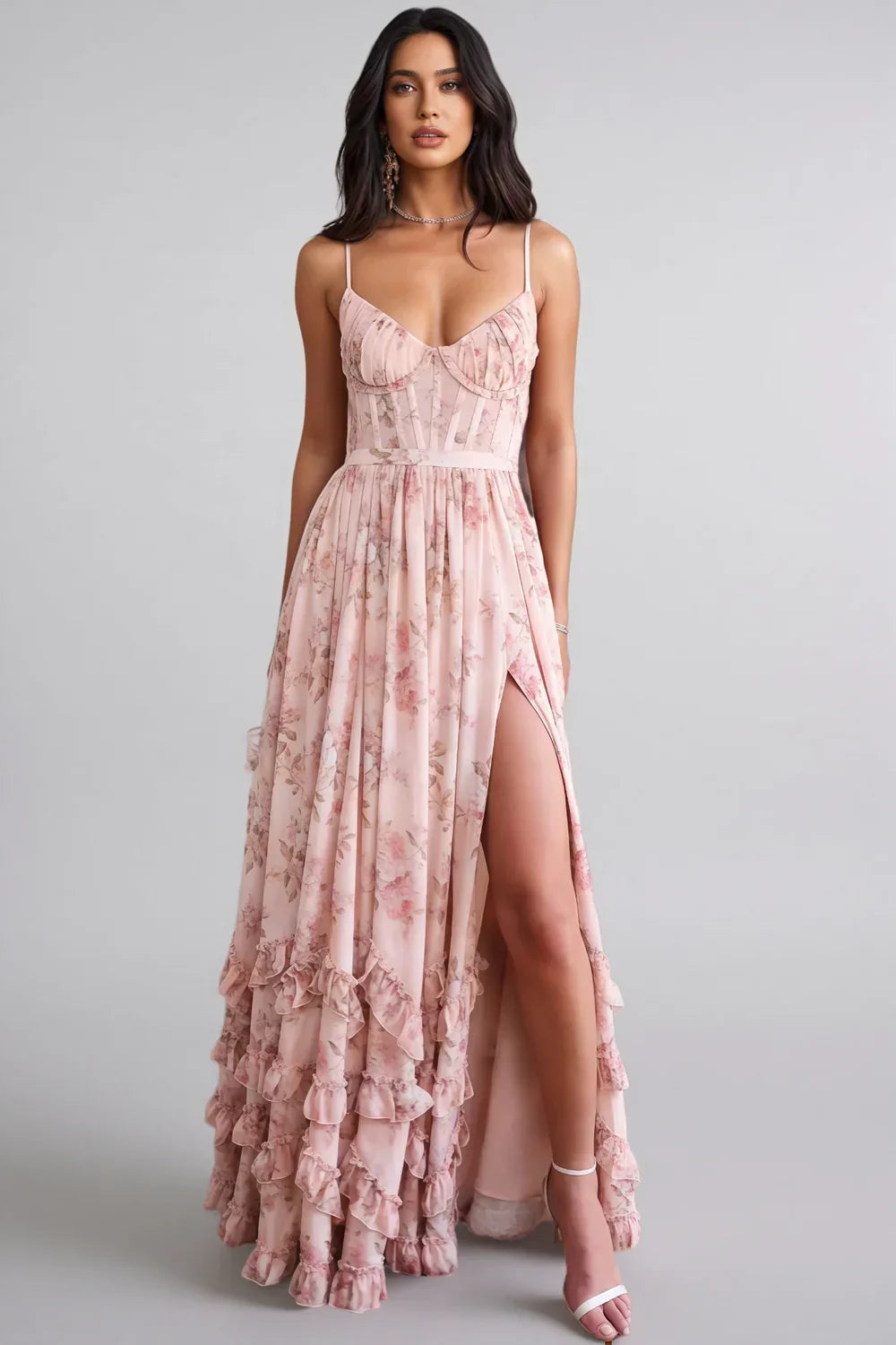 Bethany | Floral Corset Maxi Dress 5