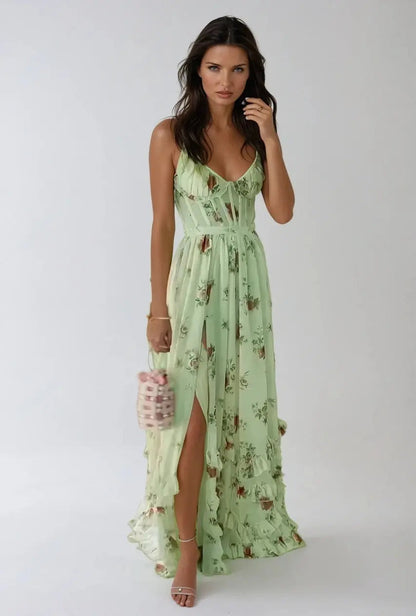 Bethany | Floral Corset Maxi Dress 7