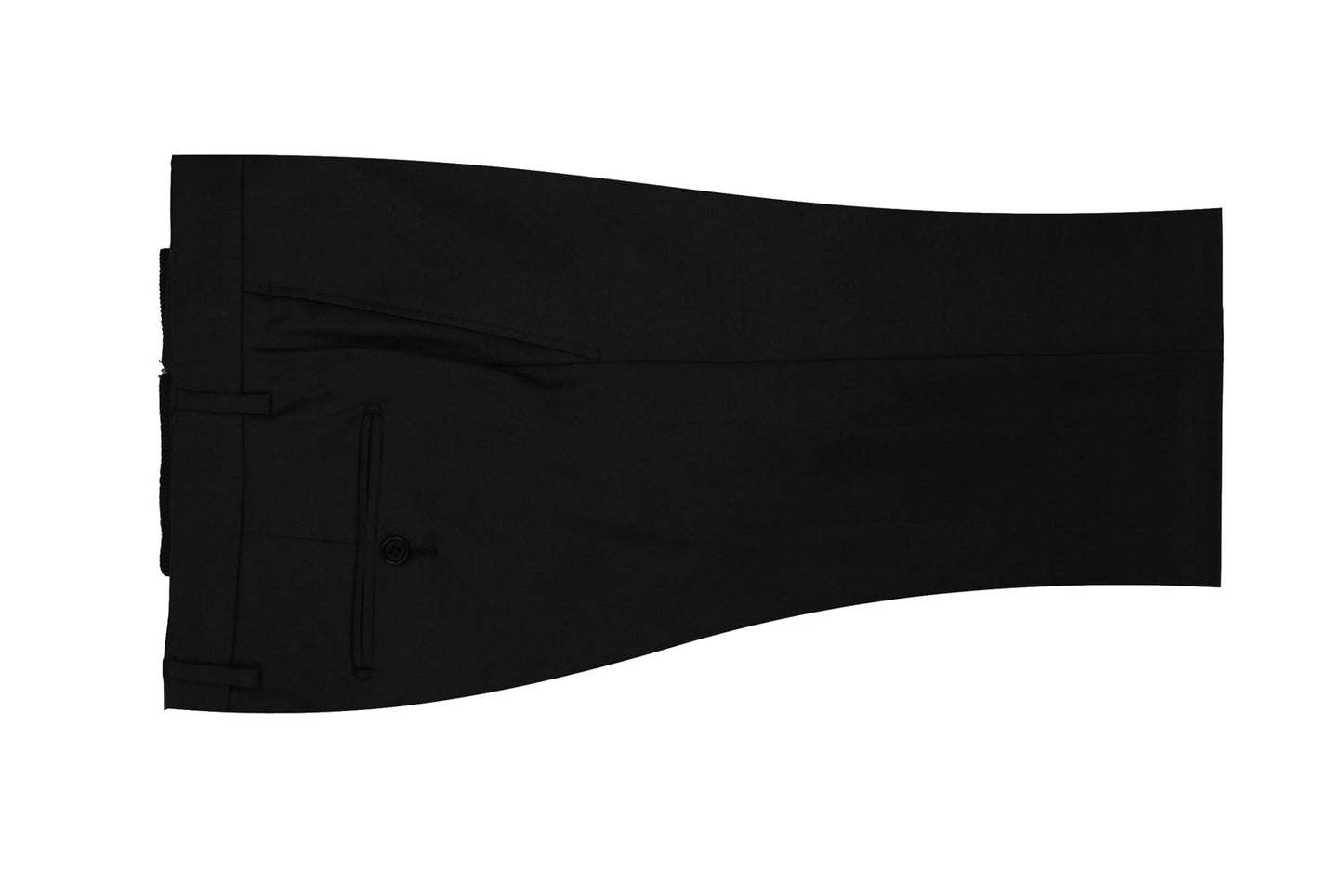 Black Classic Flat Front Dress Pant 0