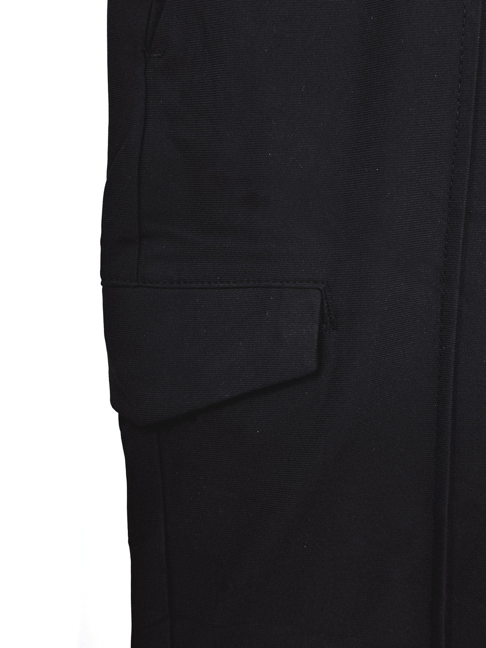 Black with Single Cargo Pocket Flex Tech Jogger Pant 1