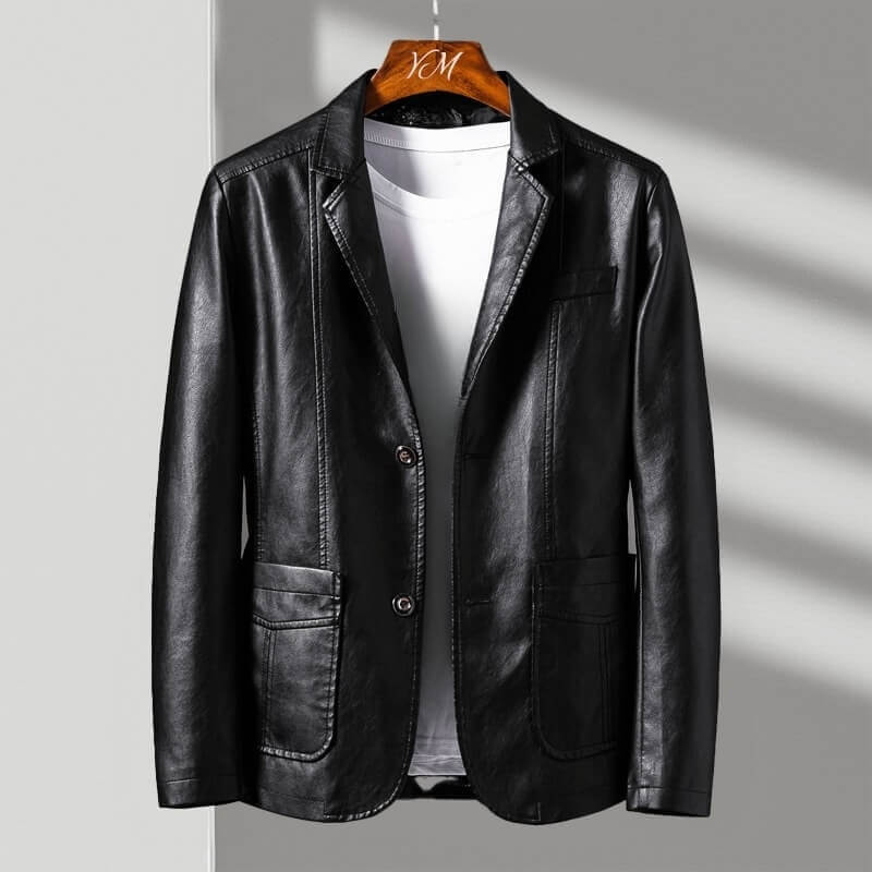 Blazer-Style Jacket with Notched Lapels and Button Front 2