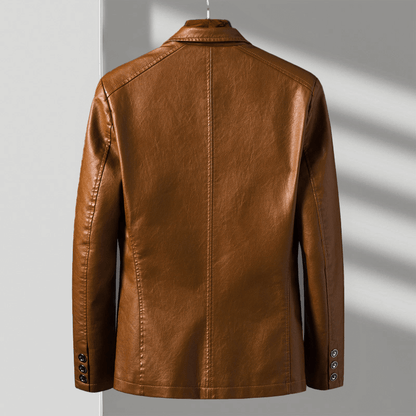 Blazer-Style Jacket with Notched Lapels and Button Front 3