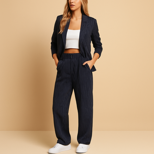 Blazer and trousers set for women | Hazel 0