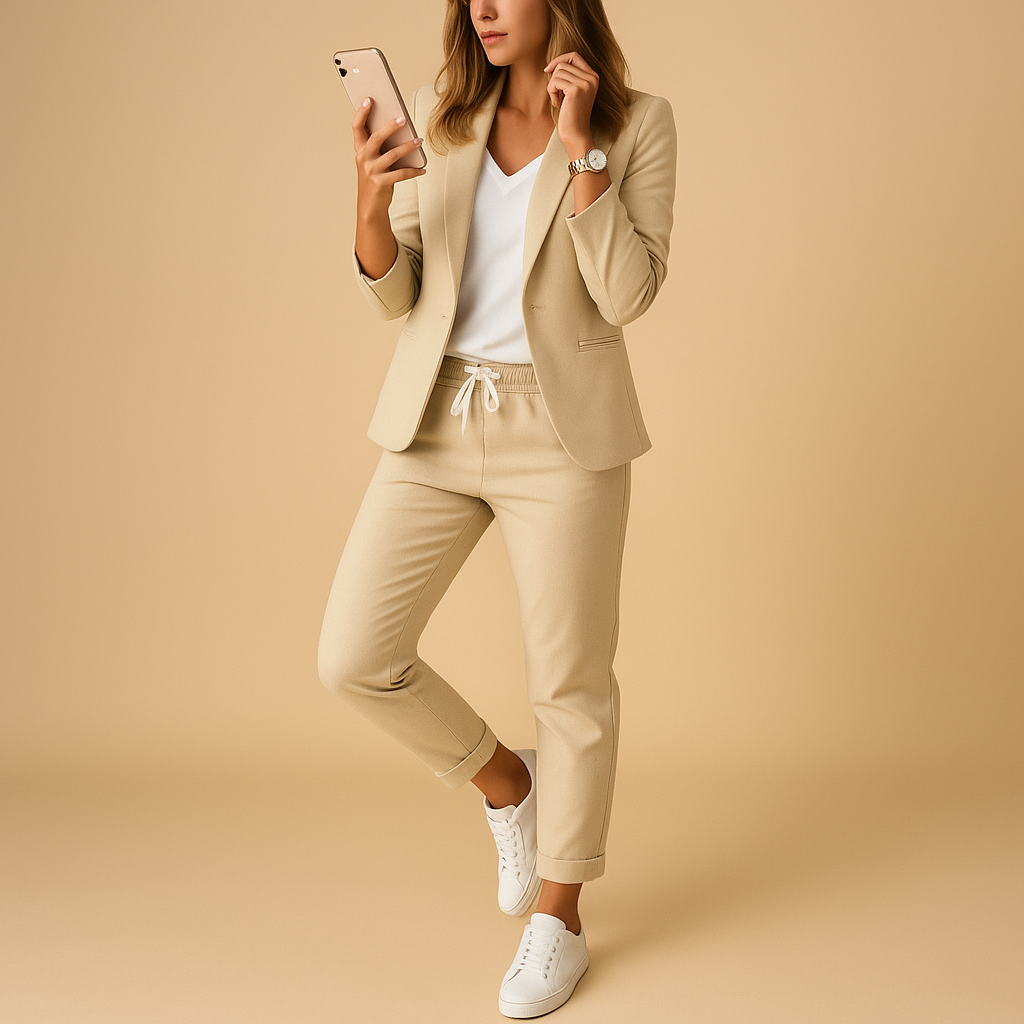 Blazer and trousers set for women | Hazel 2