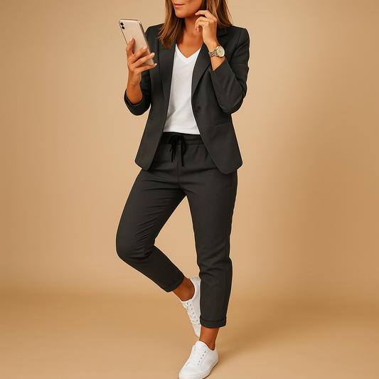 Blazer and trousers set for women | Hazel 3