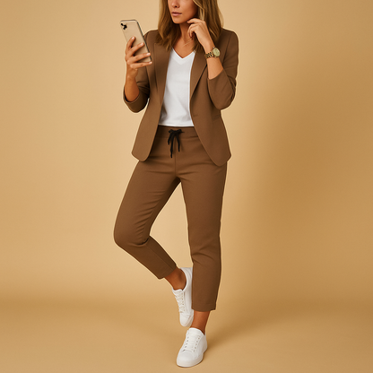 Blazer and trousers set for women | Hazel 4