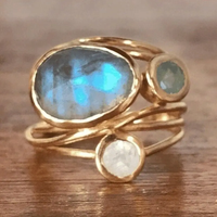 Blue Moonstone Ring 0