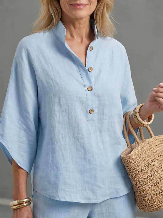 Bonnie | Band-Collar Tunic Set 2