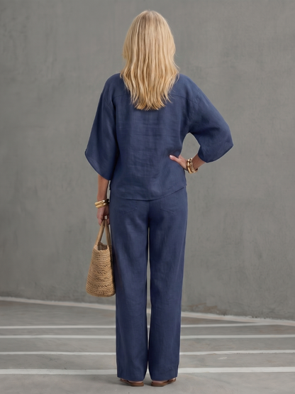Bonnie | Band-Collar Tunic Set 6