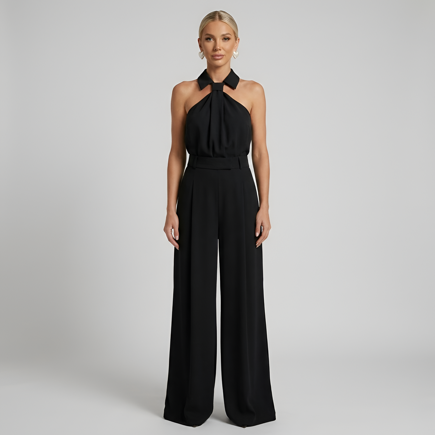 Brittany | Halter Neck Wide-Leg Jumpsuit 2