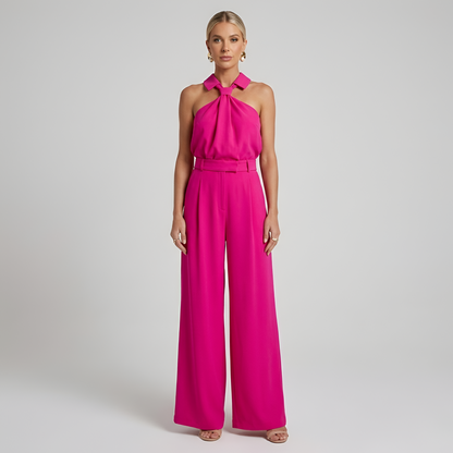 Brittany | Halter Neck Wide-Leg Jumpsuit 3