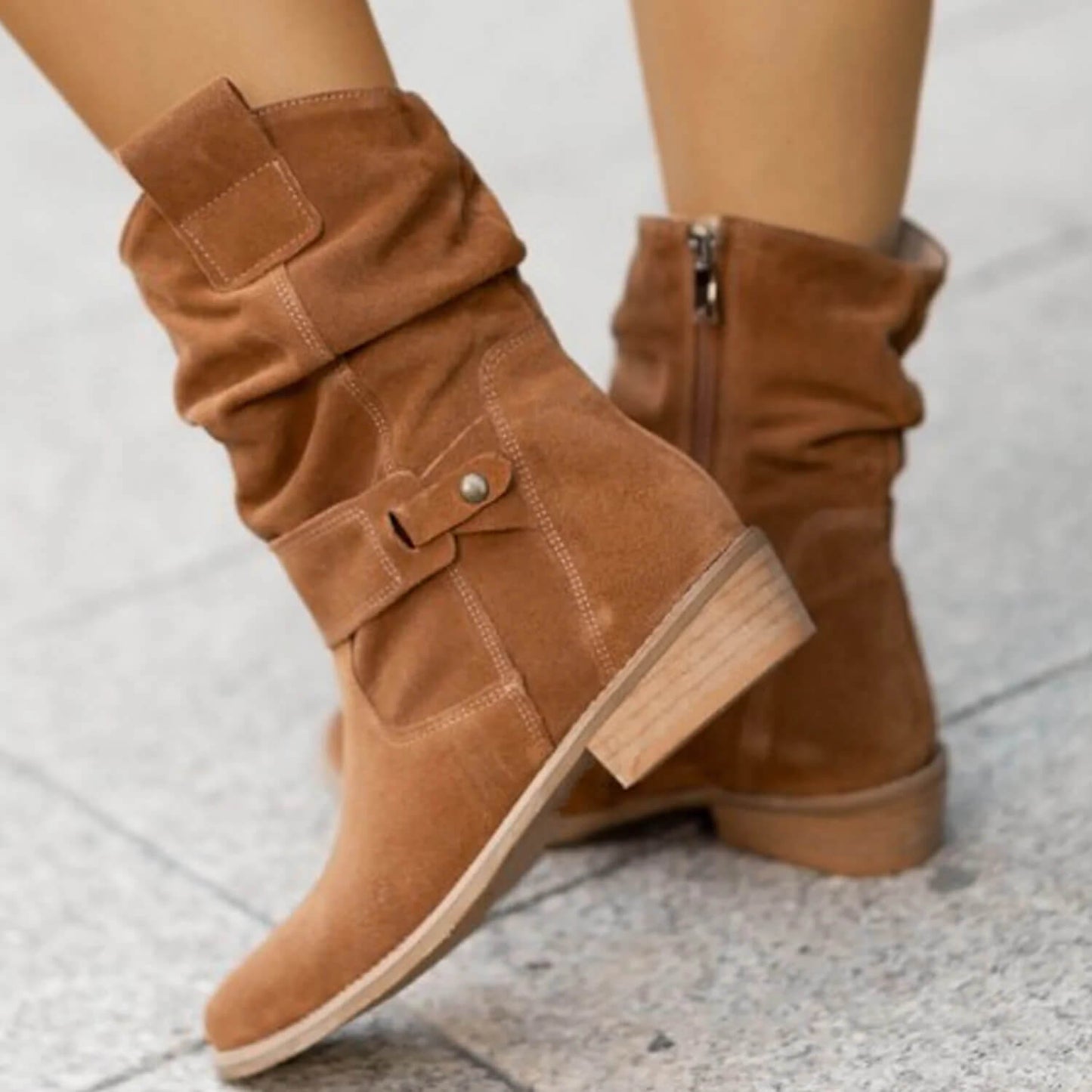 Brown Suede Ankle Boots for Women – Comfortable, Premium-Quality Everyday Footwear