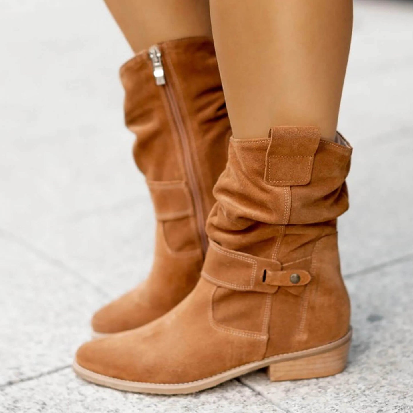 Brown Suede Ankle Boots for Women – Comfortable, Premium-Quality Everyday Footwear